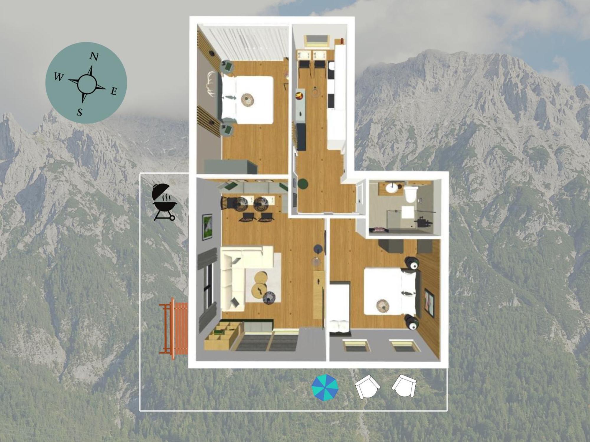 Die Karwendelsuite - 5 Sterne Fewo Mit Bestem Bergblick, Zentrumsnah & Ruhig Gelegen, Familienfreundlich Mittenwald Dış mekan fotoğraf